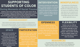 thumbnail image of an infographic on supporting students of color