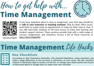 detail of infographic for time management hacks